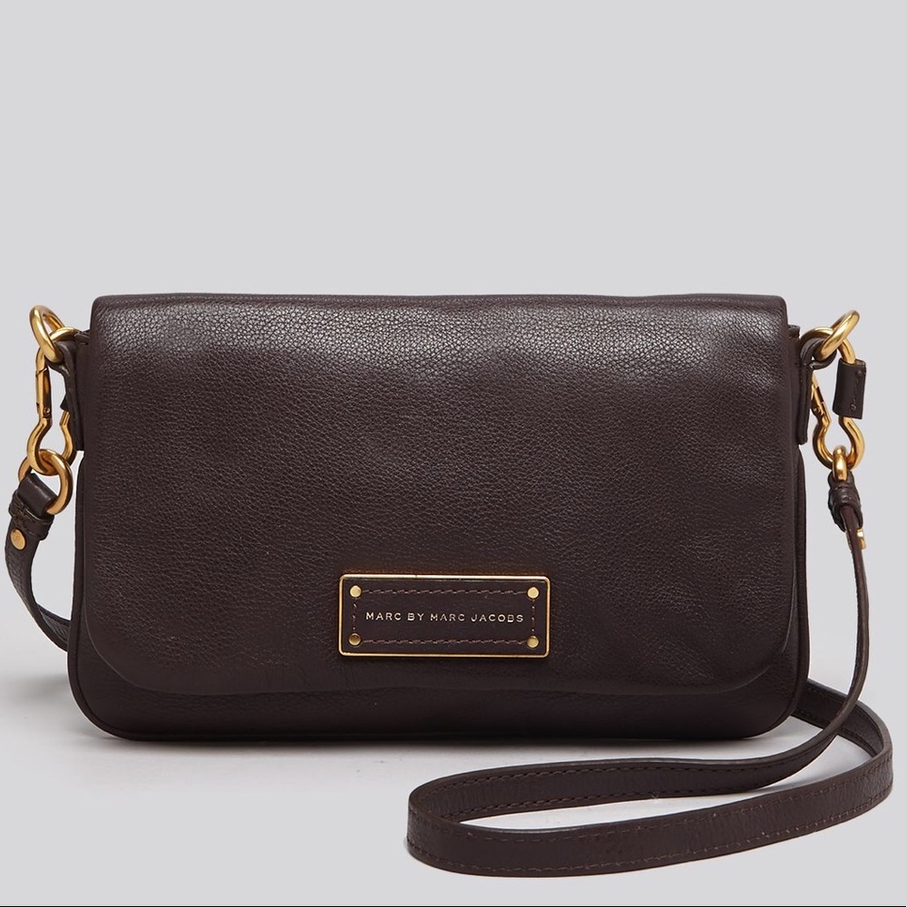 MARC BY MARC JACOBS Brown Leather Crossbody Bag